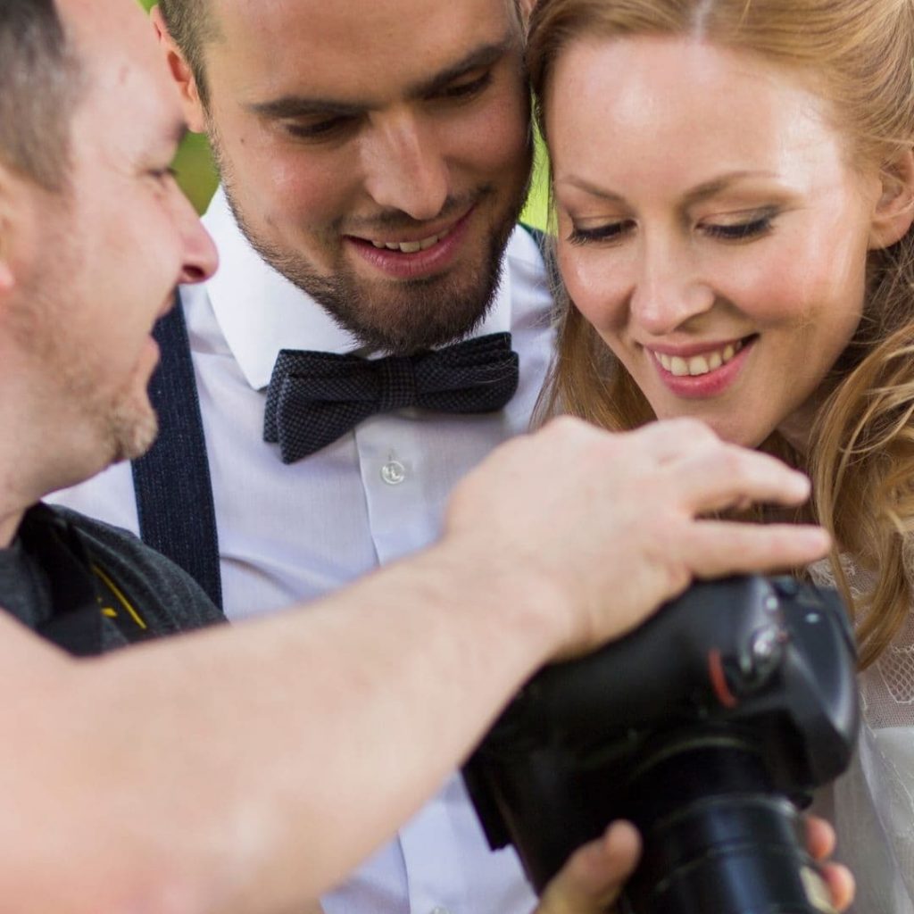 Fotos de novios en el espejo